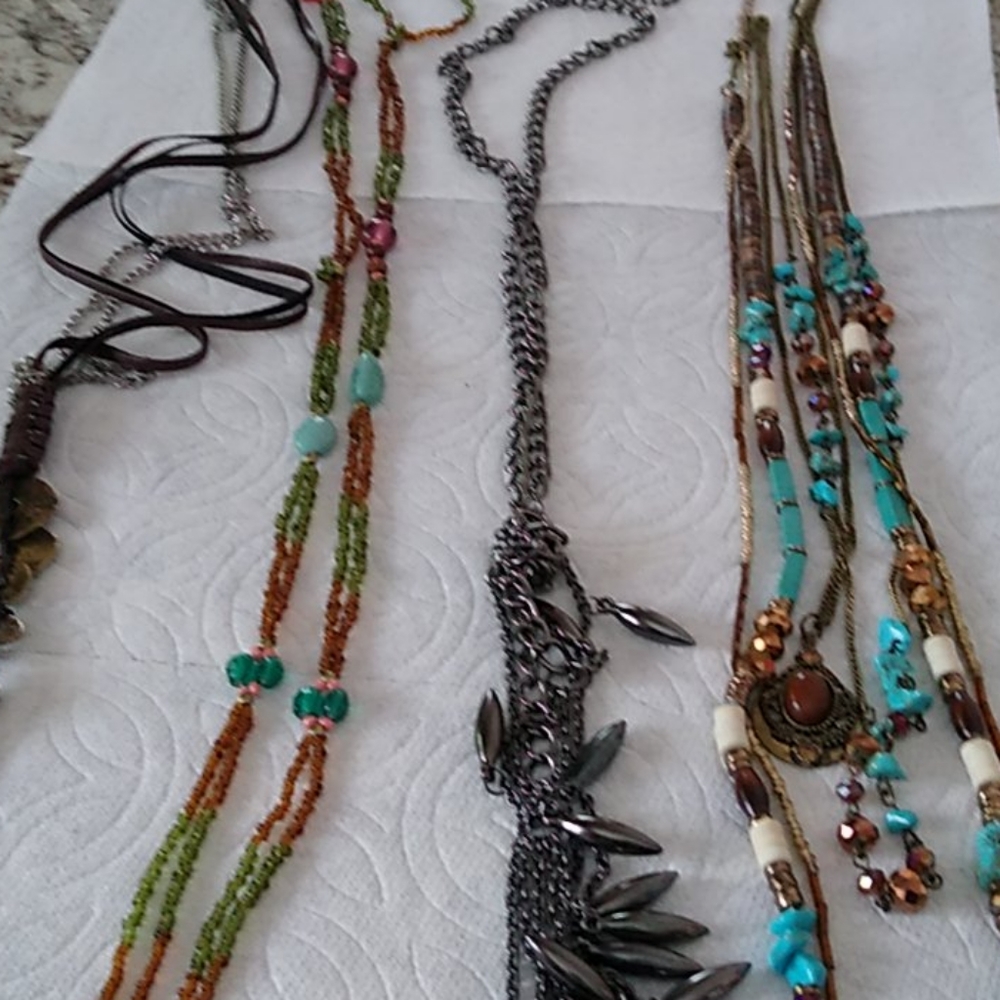 Buckle Necklaces Lot of 4